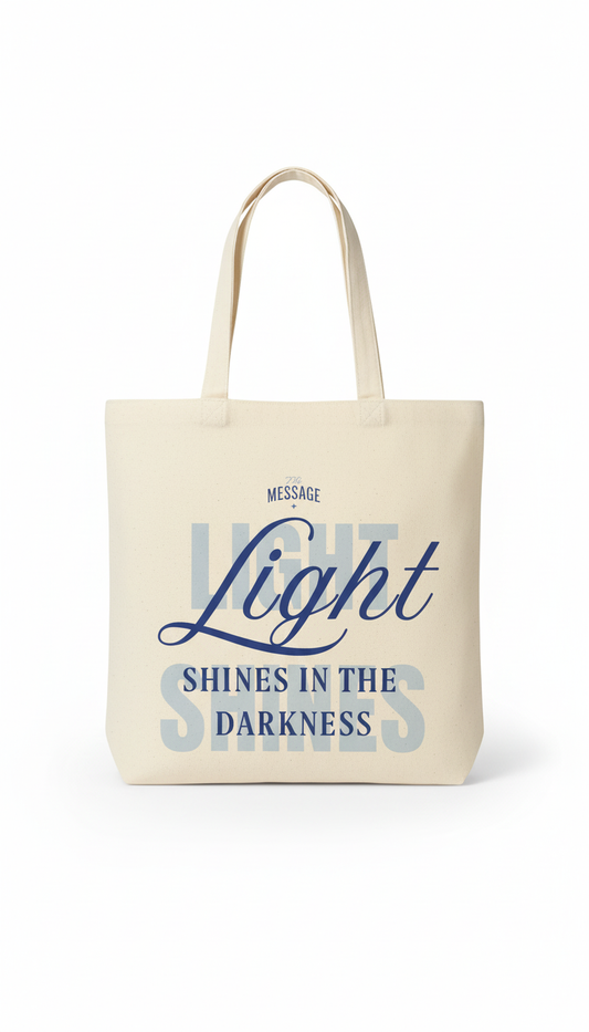 Light Shines Tote – Blue