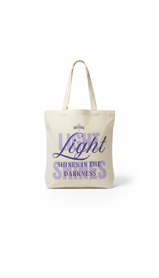 Light Shines Tote - Purple