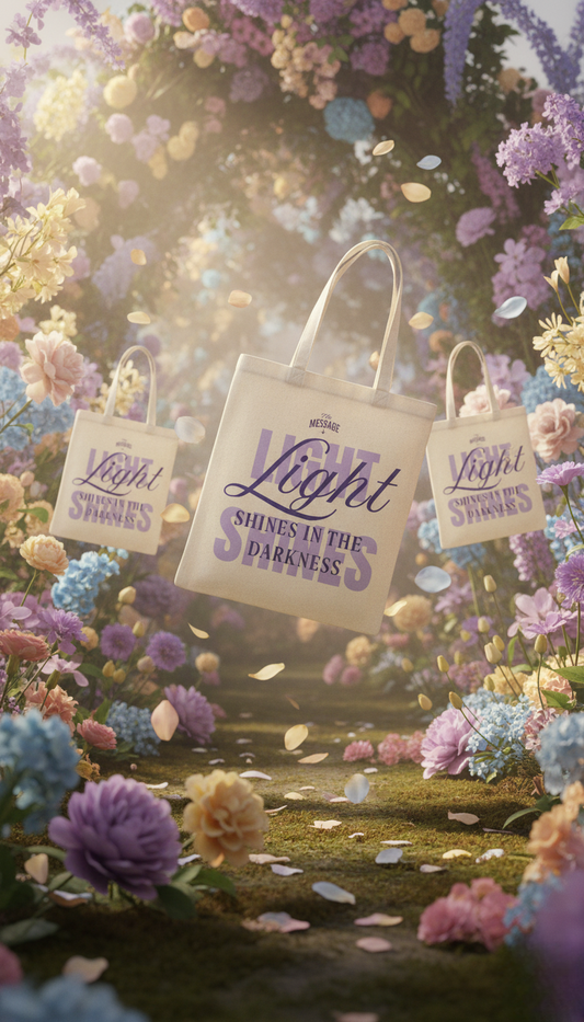 Light Shines Tote - Purple